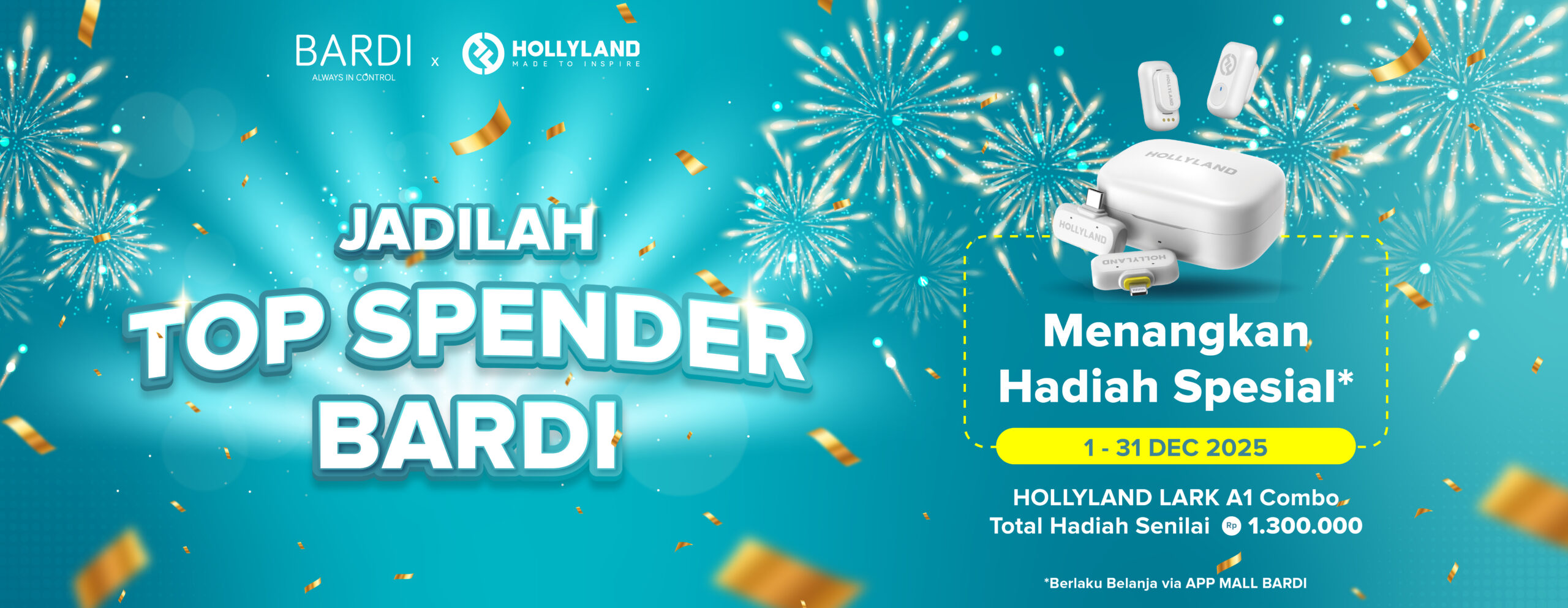 Top Spender BARDI x Hollyland Lark - 1960 x 760